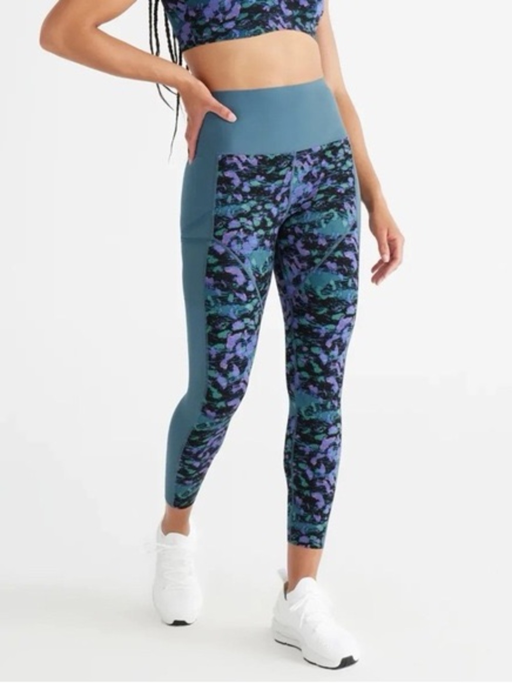 Knix Galactica Leakproof Period Leggings Womens L Abstract Print Activewear